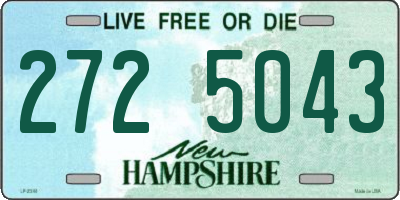 NH license plate 2725043