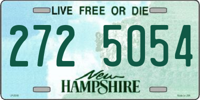 NH license plate 2725054