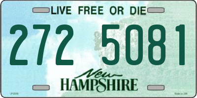NH license plate 2725081