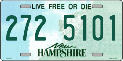 NH license plate 2725101