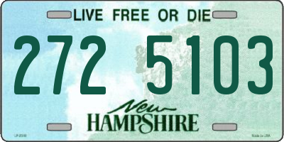 NH license plate 2725103