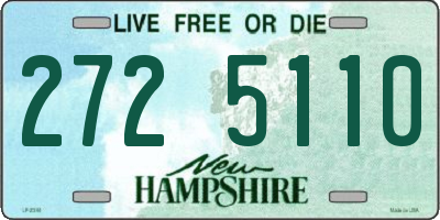 NH license plate 2725110