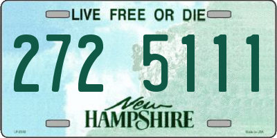 NH license plate 2725111