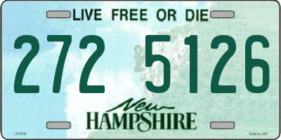 NH license plate 2725126