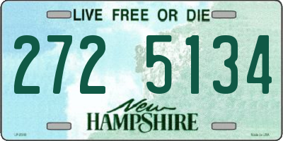 NH license plate 2725134