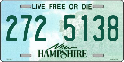 NH license plate 2725138