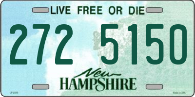 NH license plate 2725150