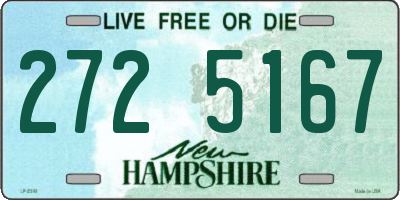 NH license plate 2725167