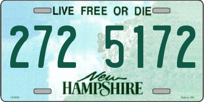 NH license plate 2725172
