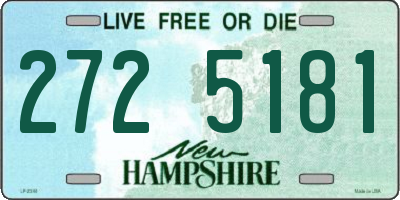NH license plate 2725181