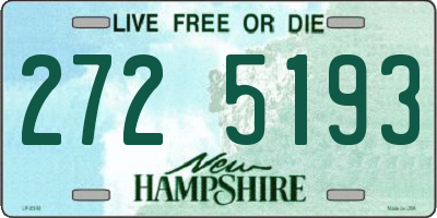 NH license plate 2725193