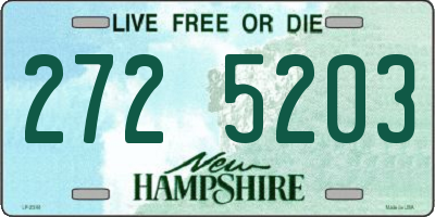 NH license plate 2725203
