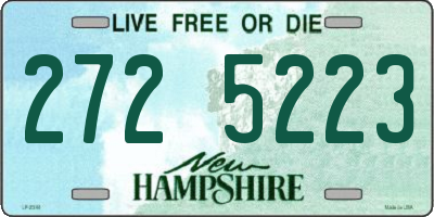 NH license plate 2725223