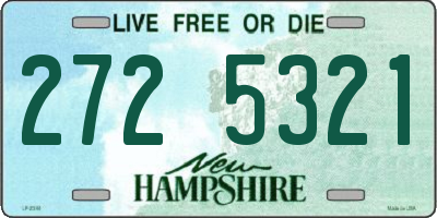 NH license plate 2725321