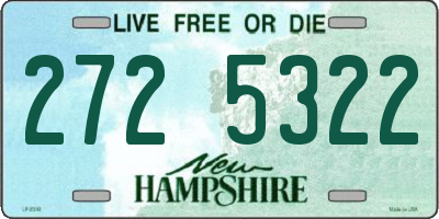 NH license plate 2725322
