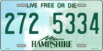 NH license plate 2725334