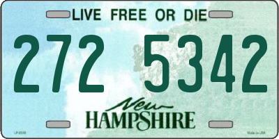 NH license plate 2725342