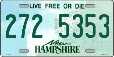 NH license plate 2725353