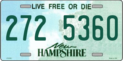 NH license plate 2725360