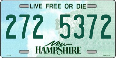 NH license plate 2725372