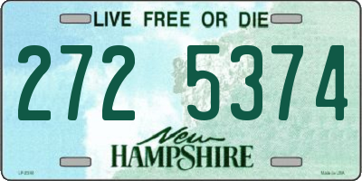NH license plate 2725374