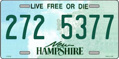 NH license plate 2725377
