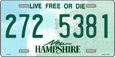 NH license plate 2725381