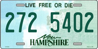NH license plate 2725402