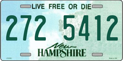 NH license plate 2725412