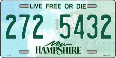 NH license plate 2725432