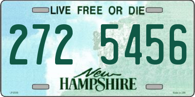 NH license plate 2725456
