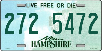 NH license plate 2725472
