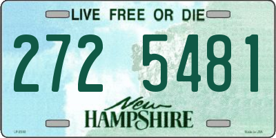 NH license plate 2725481