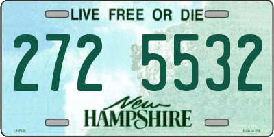 NH license plate 2725532