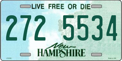 NH license plate 2725534