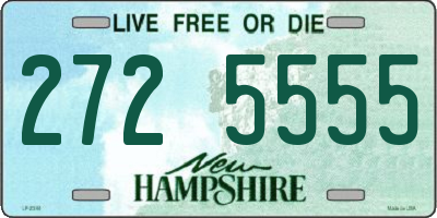 NH license plate 2725555