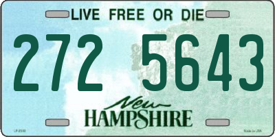 NH license plate 2725643
