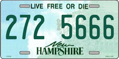 NH license plate 2725666