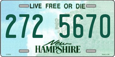 NH license plate 2725670