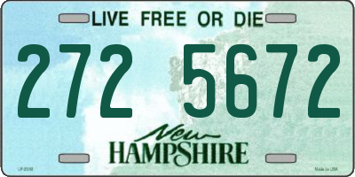 NH license plate 2725672