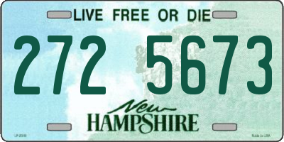 NH license plate 2725673