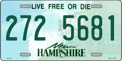 NH license plate 2725681
