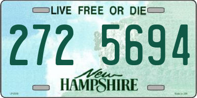 NH license plate 2725694