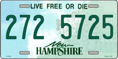 NH license plate 2725725