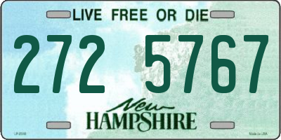NH license plate 2725767