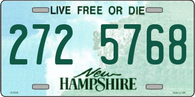NH license plate 2725768