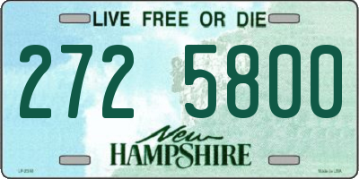 NH license plate 2725800