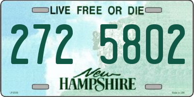 NH license plate 2725802