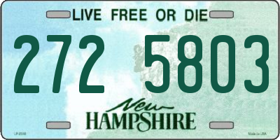 NH license plate 2725803