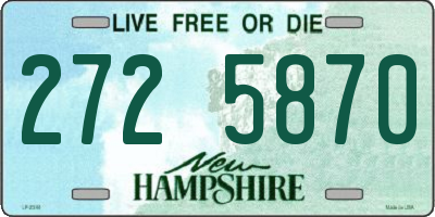NH license plate 2725870